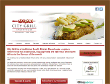 Tablet Screenshot of citygrill.co.za